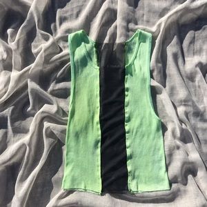 Neon Mesh Fantasy Top